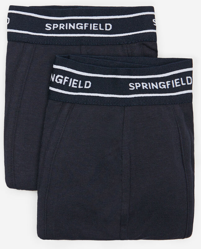 Springfield Lot 2 boxers basiques Springfield navy