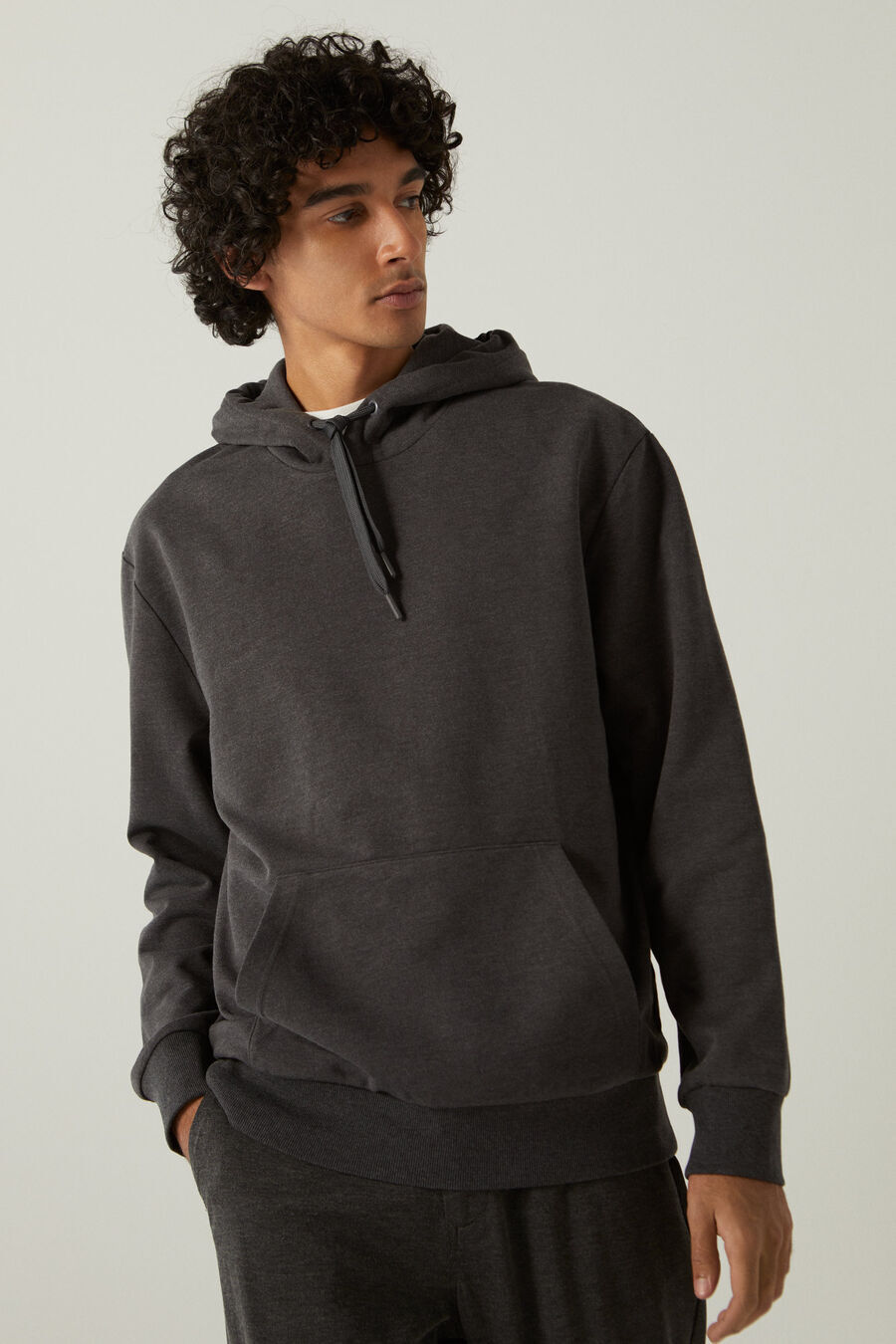 Springfield Sweat-shirt boxy basique Springfield gris