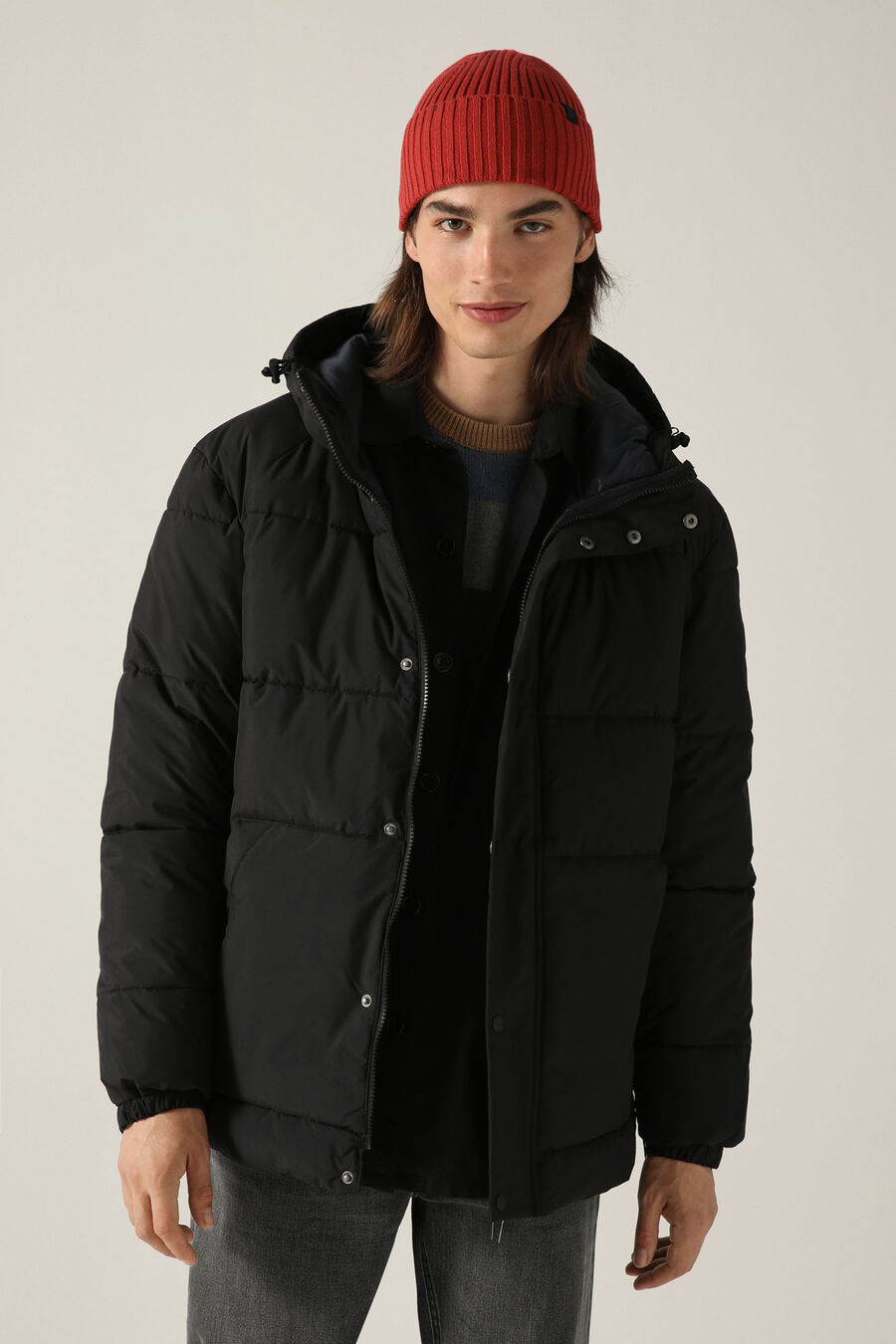 Springfield Veste matelassée thermique poches Springfield noir