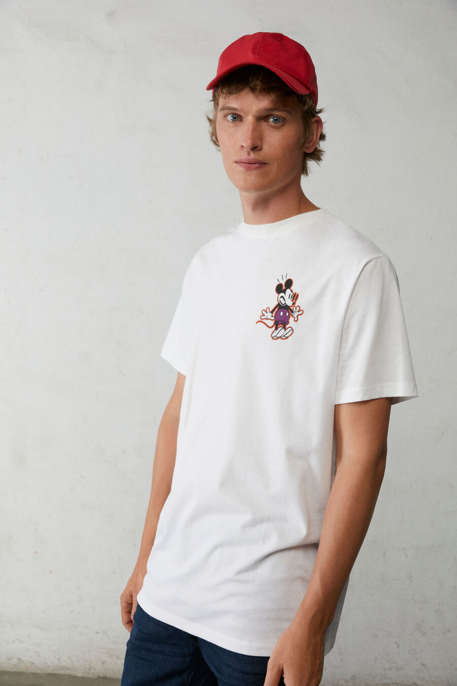 Springfield T-shirt mickey Springfield écru