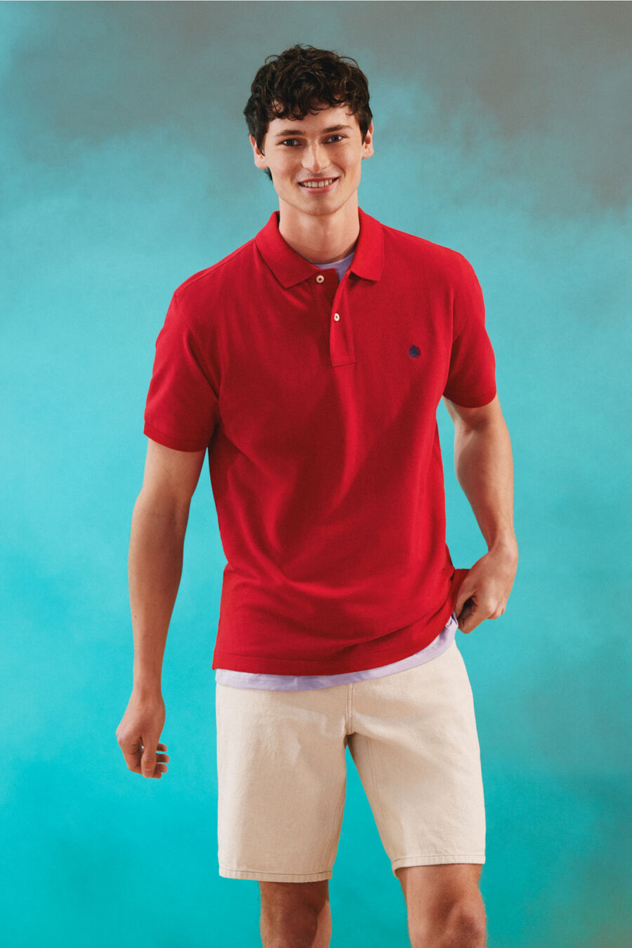 Springfield Polo piqué básico Springfield rouge