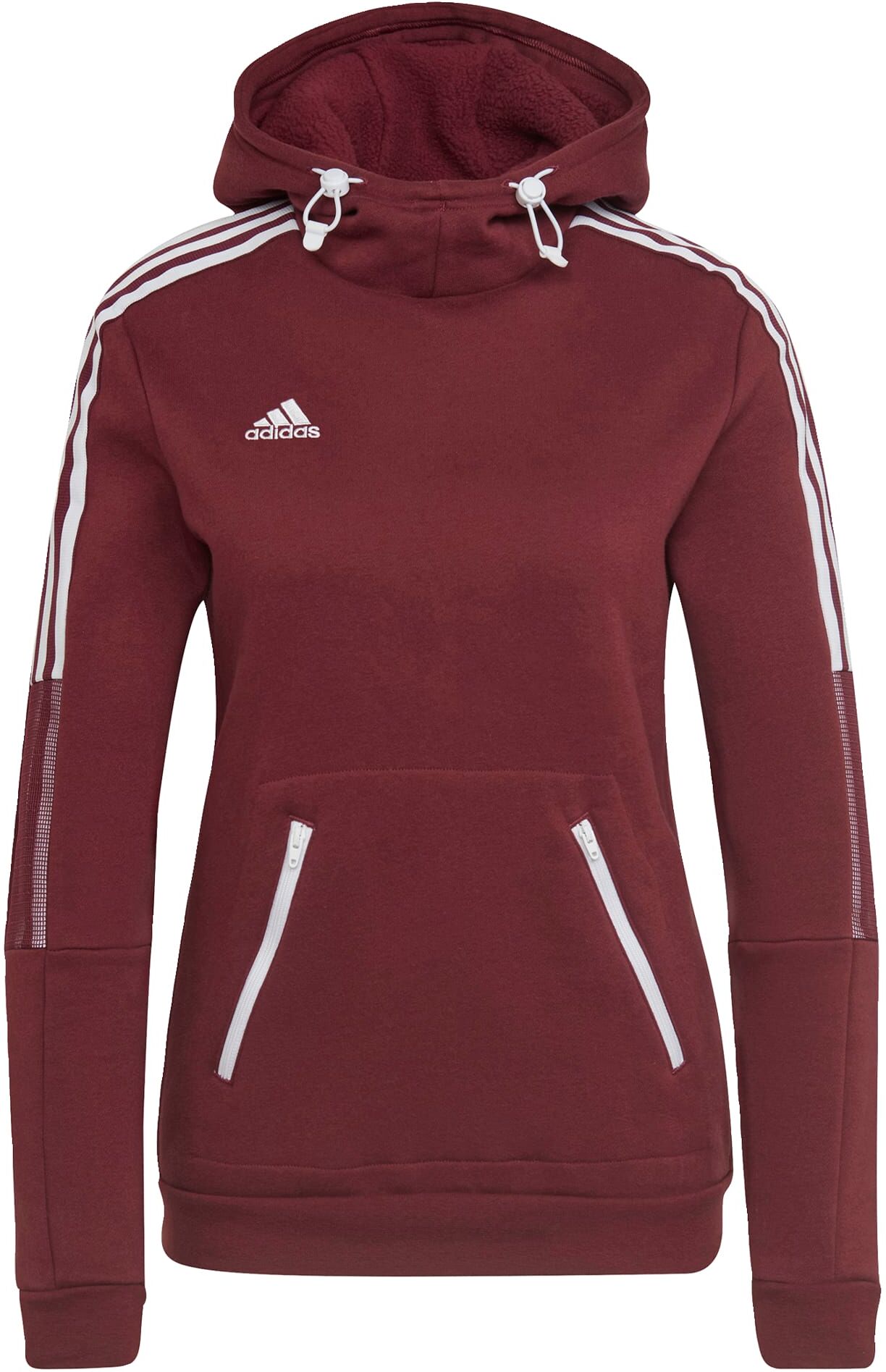 adidas Tiro Winterized Hoodie Dames Donkerrood - L