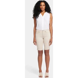 Nydj Briella Short Beige Gekleurde Denim   Feather