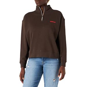 Wrangler Dames Half Zip Sweatshirt, Delicioso Brown, X-Small