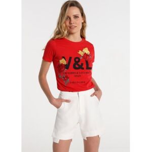 Victorio & Lucchino, V&Lvoor; vrouwen. 3415603 Bermuda Crepe Shorts wit (L), Casual, Katoen, Polyester