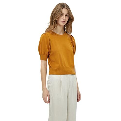 Minus Liva Knit T-shirt voor dames, zongebakken bruin, XS, Zon gebakken bruin, XS