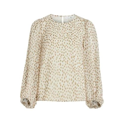 VILA Vifalia O-hals L/S Top Noos, berk/Aop: nori, 34