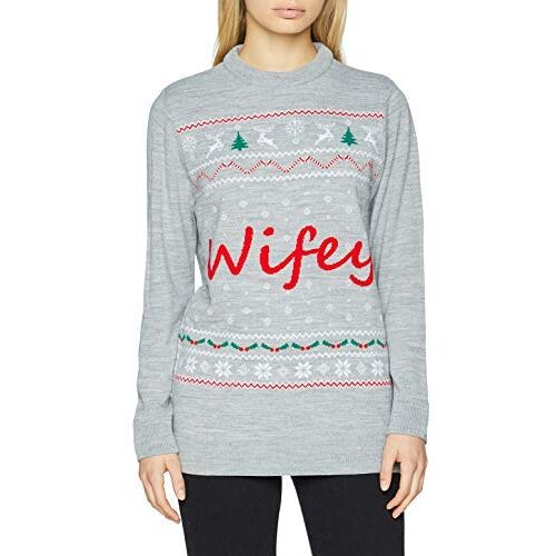 FM London dames Novelty Christmas Pullover