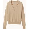 Reiss Nellie fijngebreide pullover in lyocellblend - Zand