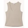 Reiss Courtney tanktop met ronde hals - Beige