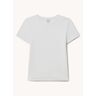 Reiss Victoria T-shirt met ribstructuur - Wit