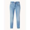 Brax Shakira mid waist slim fit jeans met lichte wassing - Indigo