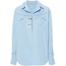 Sinead O'Dwyer Blouse met logo gesp - Blauw