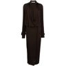 Christopher Esber Metallic maxi-jurk - Bruin