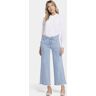 Nydj Teresa Wide Leg Ankle Jeans Gerafelde Zoom Lichtblauw Premium Denim   Westminster