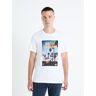 Celio T-Shirt wit wit M male