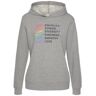 Lascana Hoodie Pride met pride-frontprint grijs 32/34;36/38;40/42;44/46