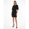 Calvin Klein Midi-jurk STRUCTURE TWLL MINI SHIFT DRESS zwart 34;36;38;40;42;44