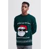 boohoo Ho'S In Area Codes Kersttrui, Green Extra Small