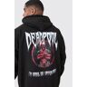 boohoo Plus Gelicenseerde Deadpool Marvel Hoodie, Black 2X-Large