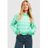 boohoo Dikke Trui Met Stiksels, Green Small