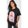 boohoo Nicki Minaj License Printed Oversized T-Shirt, Black Small