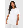 boohoo Oversized Boys Lie Cotton Tee, White Extra Large