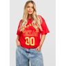 boohoo Plus San Antonio Texas T Shirt, Red 16