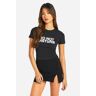 boohoo Do Not Disturb Print Baby T-Shirt, Black Small