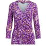 Lauren Ralph Lauren overslag top met paisleyprint en overslag detail paars M Dames