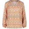 Jane Lushka top met all over print oranje/ geel XXL Dames