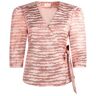 Aaiko overslag top met all over print en overslag detail lichtroze XL Dames