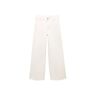 Mango cropped high waist cropped jeans ecru 34 Dames