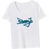 Perfeclan T-shirt voor dames souvenir mode basis-T-shirt voor vakantie vakantie vrouw, WIT, S