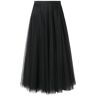 GerRit Skirt Skirt Length Women Simple Solid A Line High Waist Big Hem Long Tulle Skirt-color 8-90cm Skirt Length