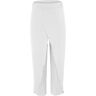 HFENGKG Vrouwen Wijde Pijpen Broek Losse Fitness Yoga Split Broek Open Been Broek Hippie Broek Knickerbockers Dans Kostuum, Wit, S