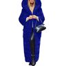 SGSD Bontjas dames met capuchon lange bontjas lange warme winterjas faux bontmantel kunstbont vrouwen elegante jas van imitatiebont bontjas imitatiebont pluizige bontjas parka outwear, blauw, XXL