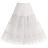 Bbonlinedress 1950 Petticoat Ruffle Rok petticoat Onderrok Crinoline voor Rockabilly Jurk Ivory M/L