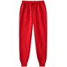 UnoSheng Heren Comfy Hookup Hookup Hooker Broek Bundel met Vaste Kleur Veters Trainingsbroek Comfortabele Broek Dames, rood, 3XL