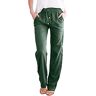 UnoSheng Lichte zomerbroek dames 7/8 broek zomer dames broek joggingbroek groen zomerbroek dames damesbroek zomer, Ag, S