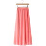 YTGYSHE Women'S Maxi Skirt Chiffon Skirt Spring, Autumn And Summer High-Waisted Mid-Length A-Line Floor-Length Skirt-No.25- Skirt Length 90 Cm