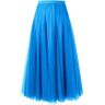 GerRit Skirt Skirt Length Women Simple Solid A Line High Waist Big Hem Long Tulle Skirt-color 15-85cm Skirt Length