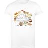 Fairytee Easily Distracted By Mushrooms Dames T-Shirt Wit Basic Fit Top Tee