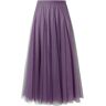 GerRit Skirt Skirt Length Women Simple Solid A Line High Waist Big Hem Long Tulle Skirt-color 22-80cm Skirt Length