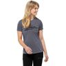 Jack Wolfskin S/S T W Wandelen T-shirt, Dolfijn, S Vrouwen, Dolfijn, S