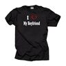 CIACLE PET Gift for Girlfriend I Love My Boyfriend T-Shirt Boyfriend Girlfriend Anniversary Black S