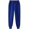 UnoSheng Heren Comfy Hookup Hookup Hooker Broek Bundel met Vaste Kleur Veters Trainingsbroek Comfortabele Broek Dames, blauw, M