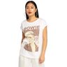 Tee David Bowie T-shirt voor dames, wit, M