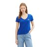 Tom Tailor Denim Dames 1036550 T-Shirt, 14531-Shiny Royal, M, 14531 Shiny Royal, M