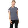 Jack Wolfskin Dames Smalle T W T-shirt met korte mouwen, dolfijn, XS, Dolfijn, XS